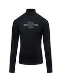 Stretchy Slim‑Fit Printed Turtleneck Long‑Sleeve Base Layer Top